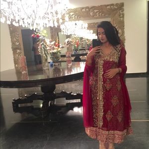 Pakistani Maroon outfit